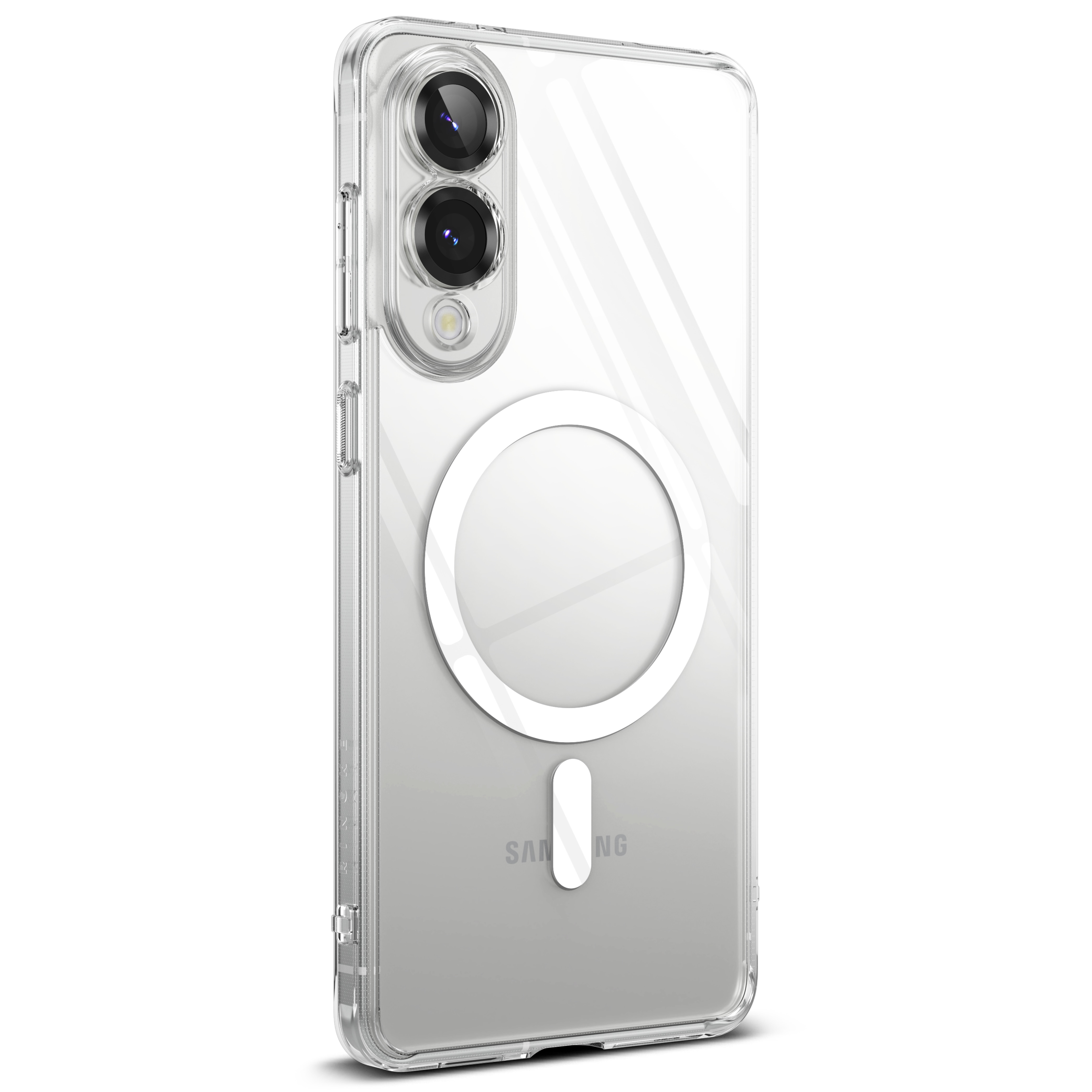 Samsung Galaxy S25 Edge Fusion MagSafe Skal, Genomskinlig