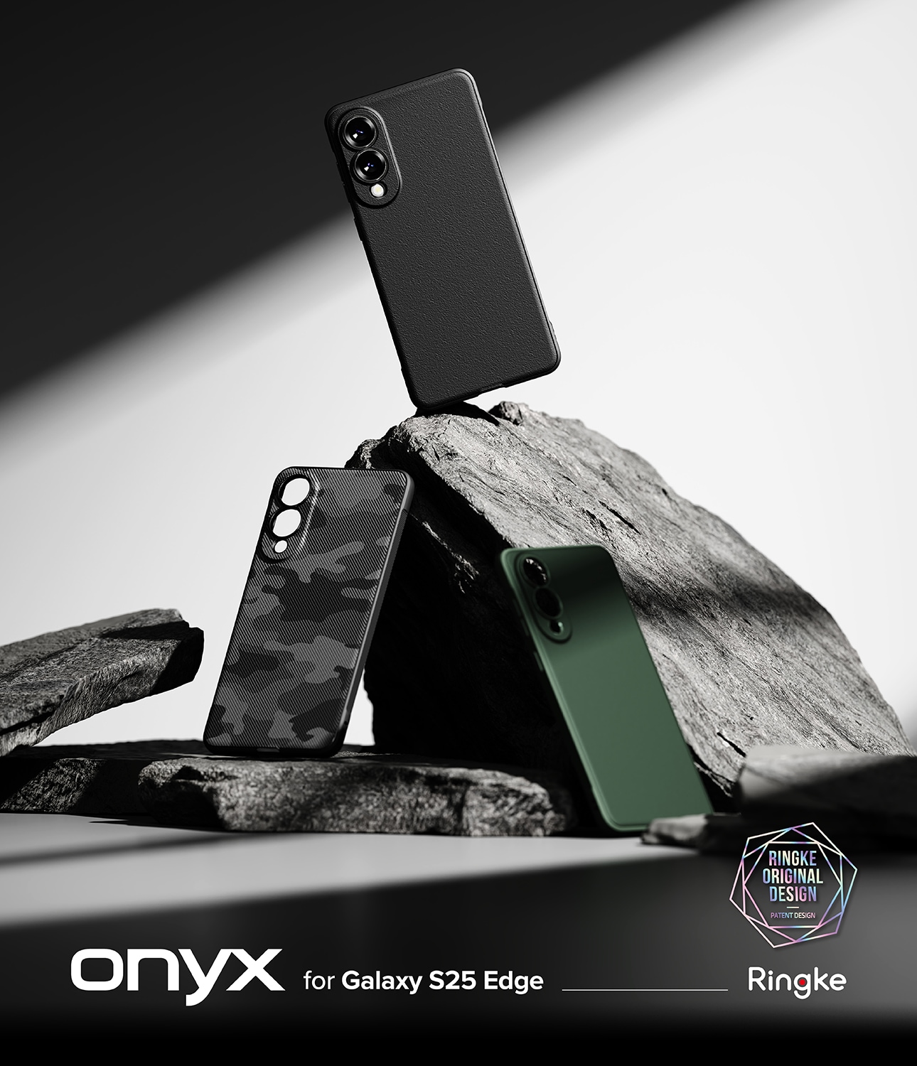 Samsung Galaxy S25 Edge Onyx Skal, Black