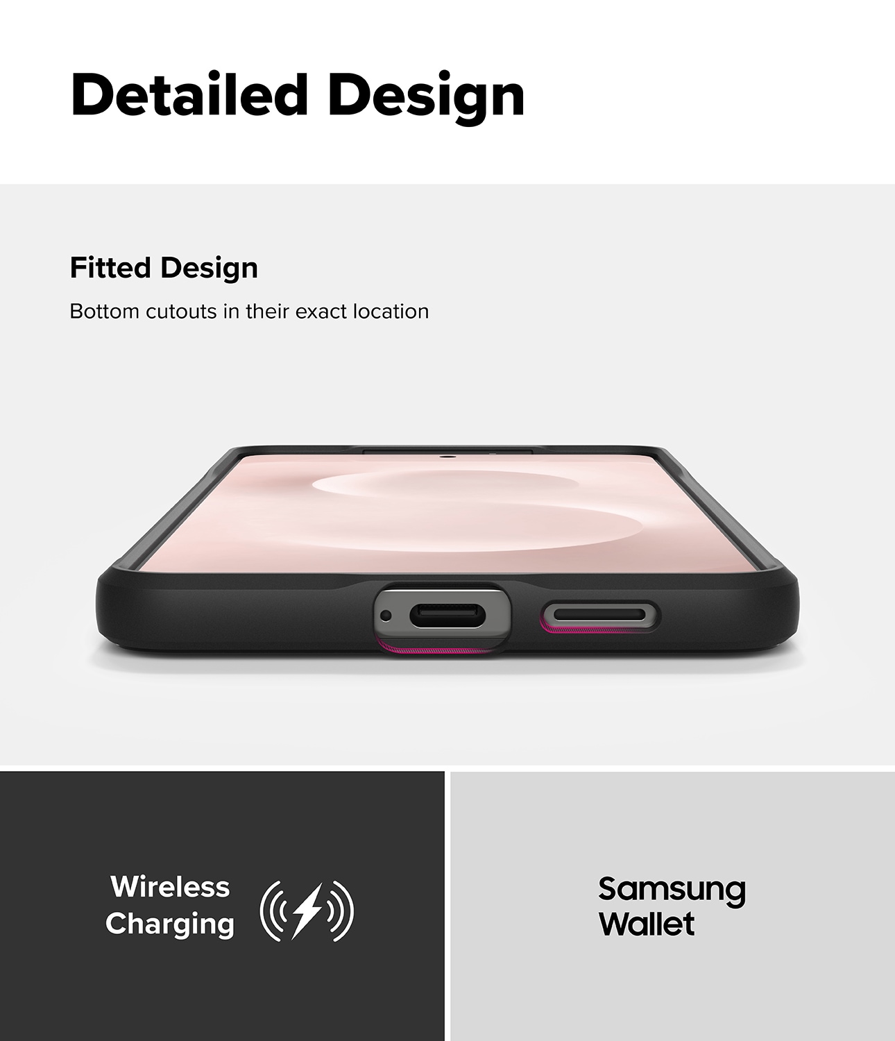 Samsung Galaxy S25 Edge Onyx Skal, Black