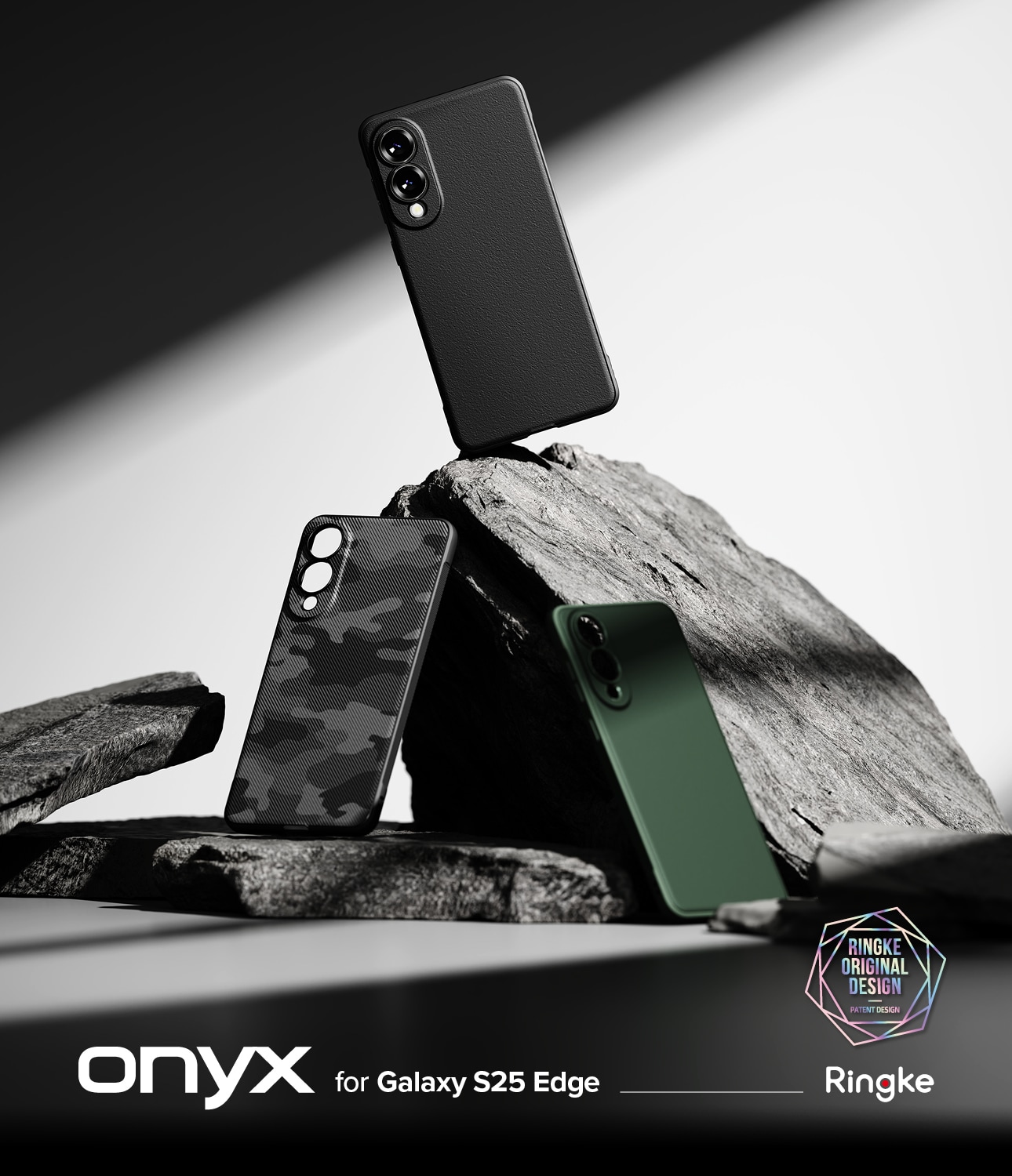 Samsung Galaxy S25 Edge Onyx Skal, Dark Green