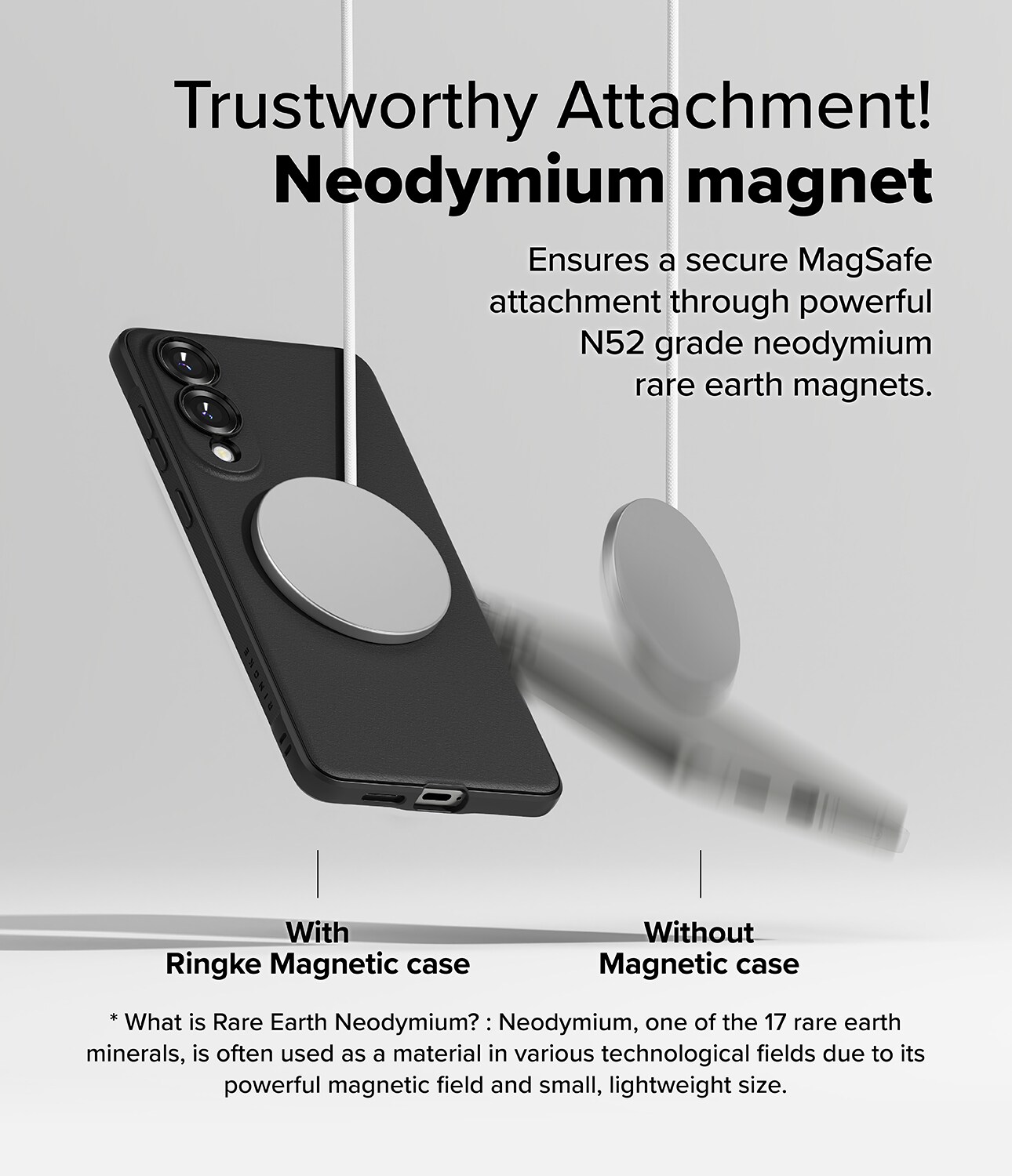 Samsung Galaxy S25 Edge Onyx MagSafe Skal, Black