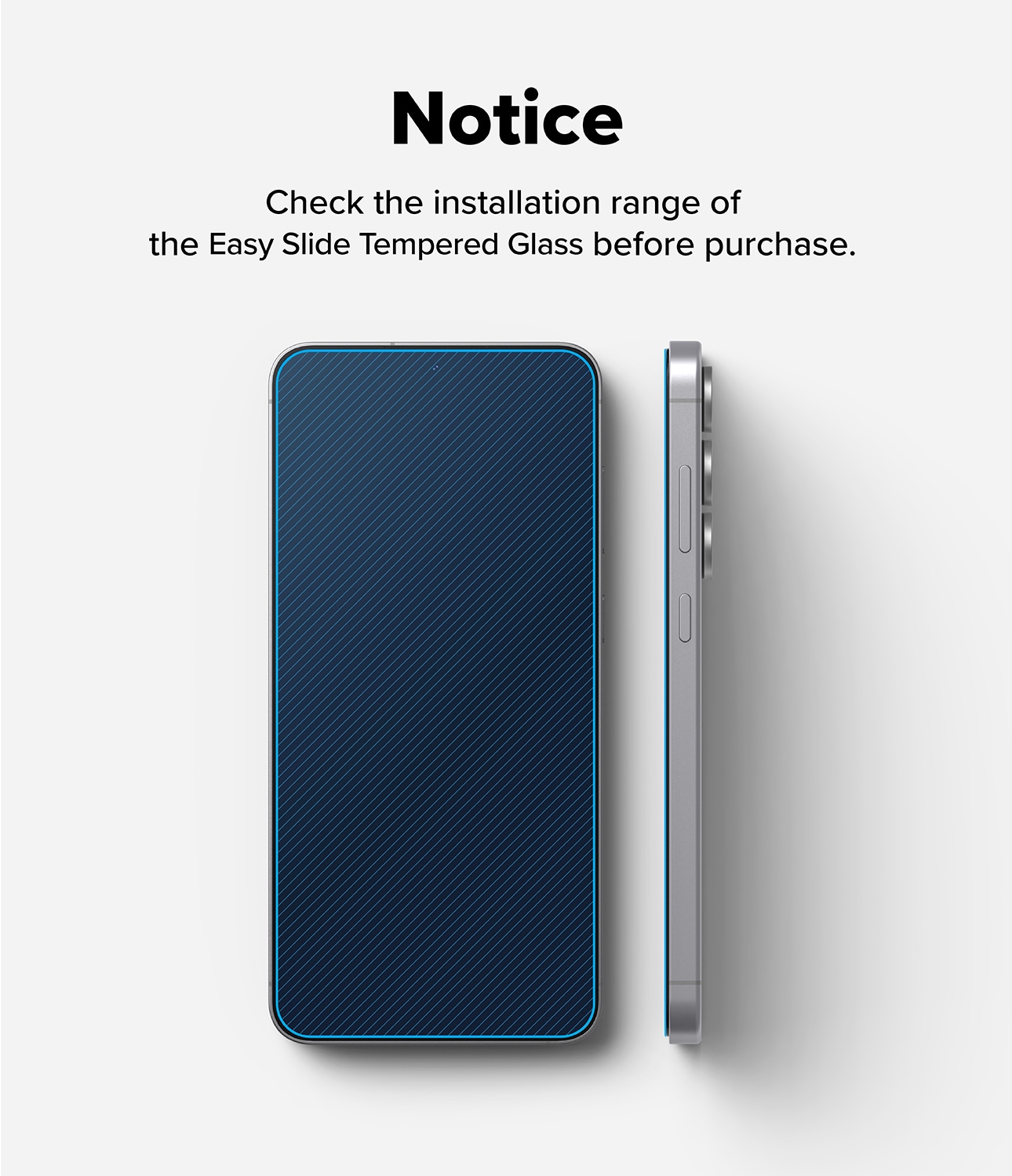Samsung Galaxy S25 FE Skärmskydd i glas med monteringsram (2-pack)