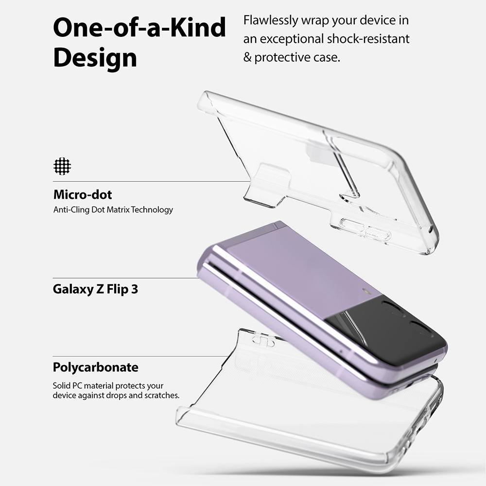 Samsung Galaxy Z Flip 3 Slim Skal, genomskinlig