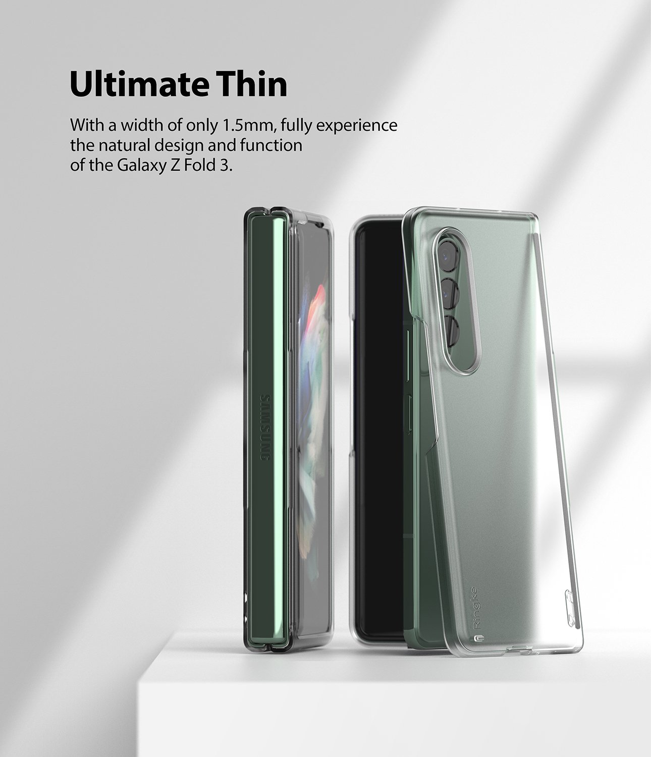 Samsung Galaxy Z Fold 3 Slim Skal, genomskinlig
