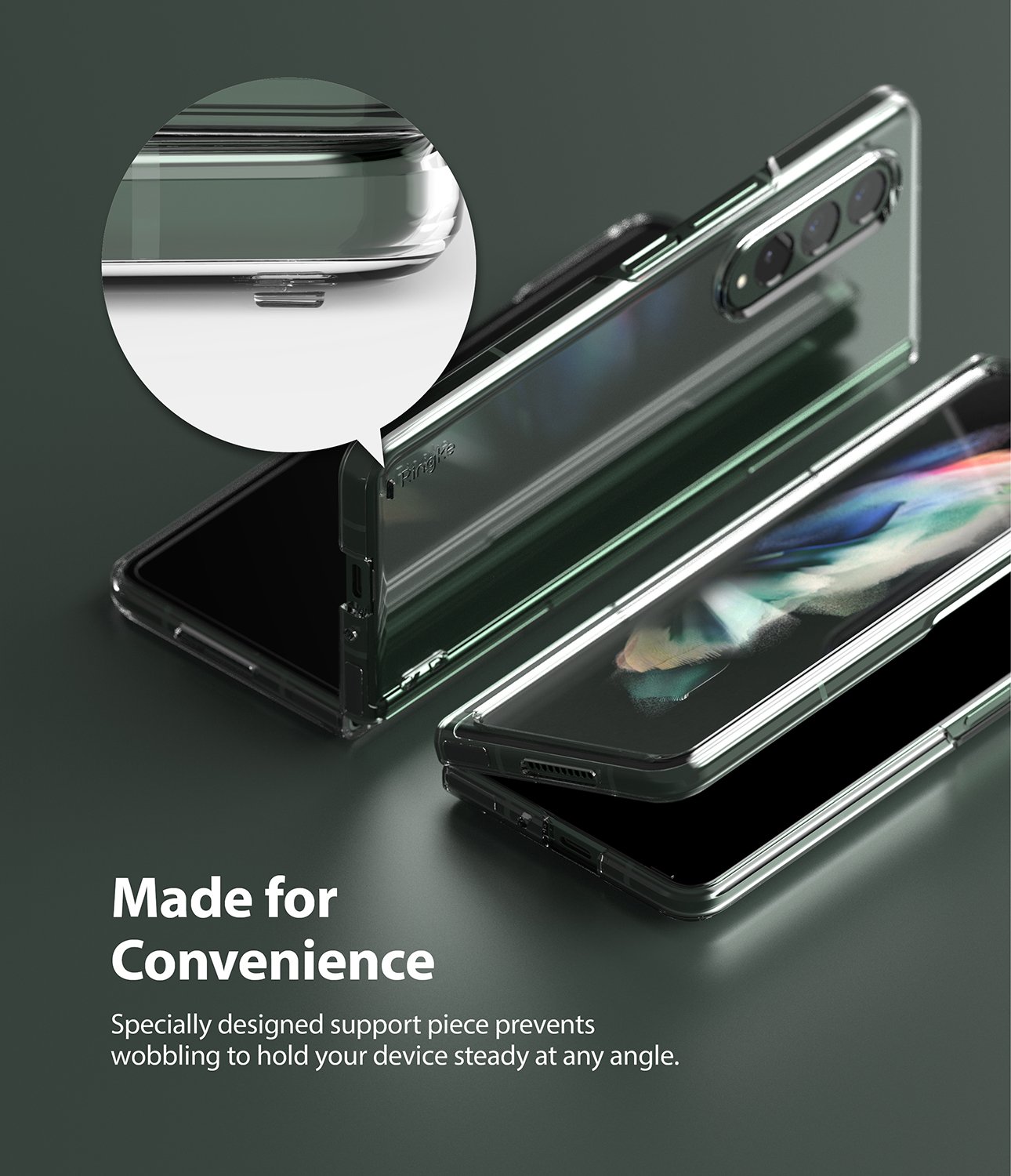 Samsung Galaxy Z Fold 3 Slim Skal, Svart