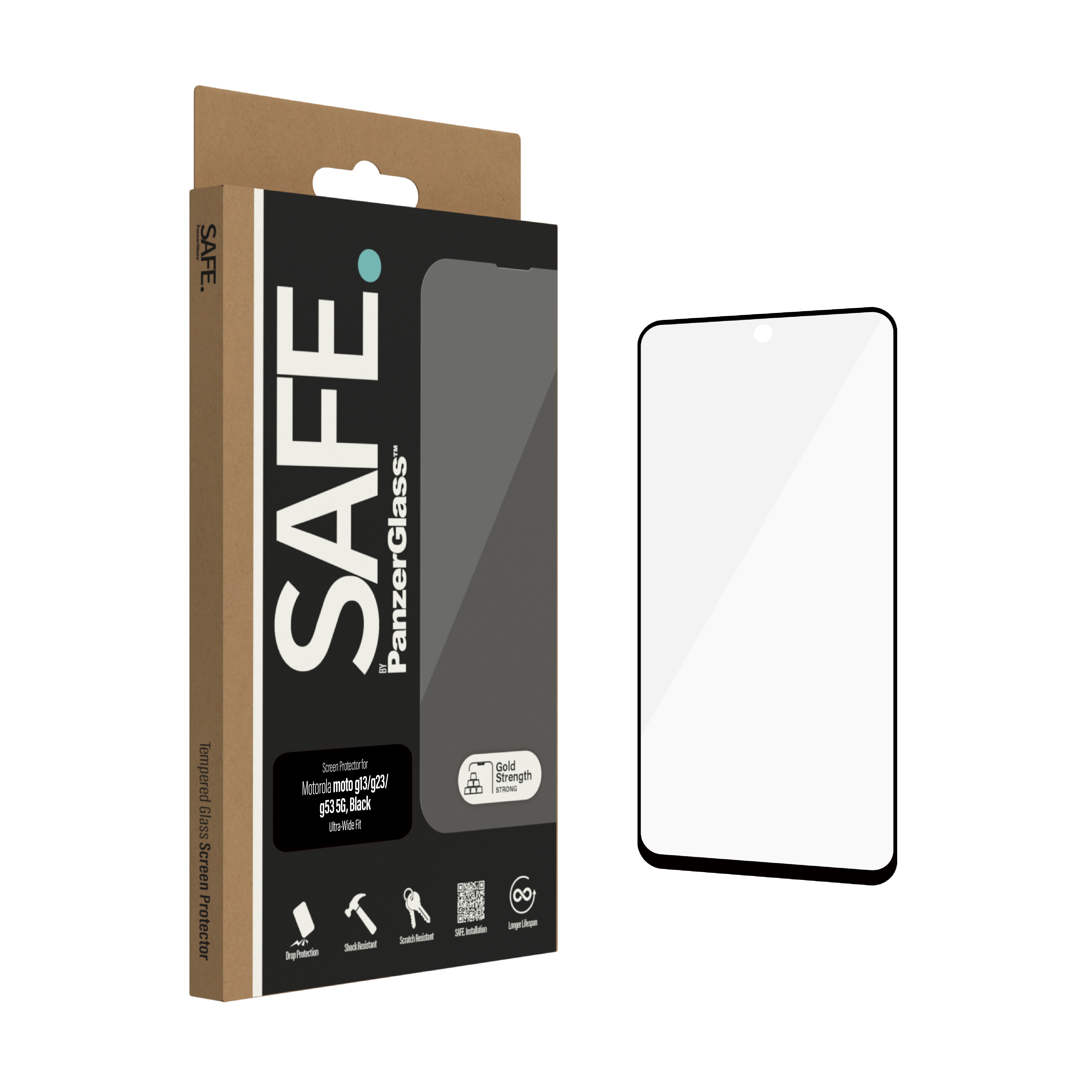 Motorola Moto G13/Moto G23/Moto G53 Skärmskydd i glas - Ultra Wide Fit