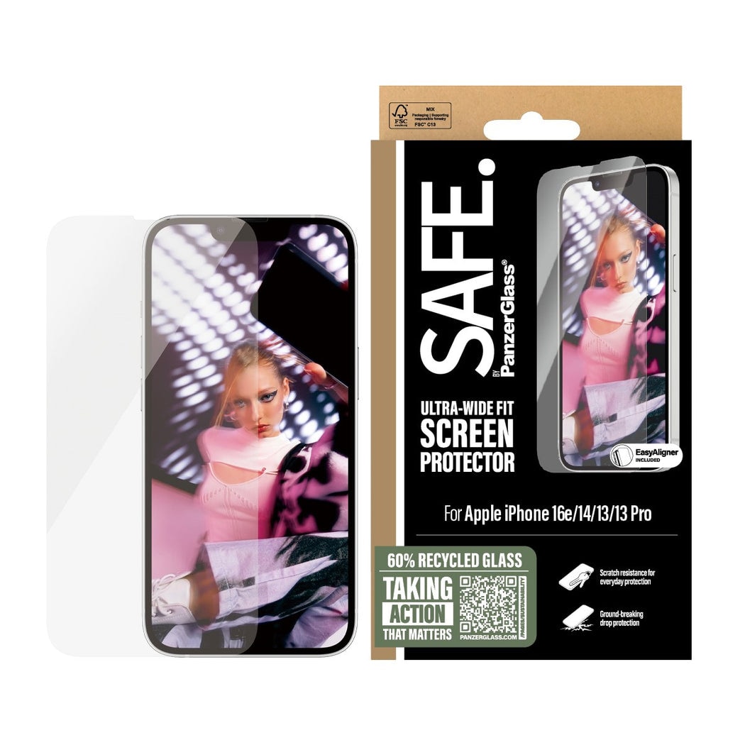 iPhone 13 Pro Skärmskydd i glas med installationsram - Ultra Wide Fit