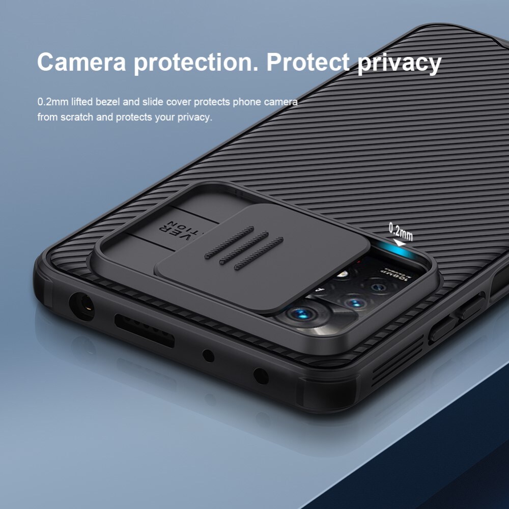 Xiaomi Redmi Note 11 Pro Skal med kameraskydd - CamShield, Svart
