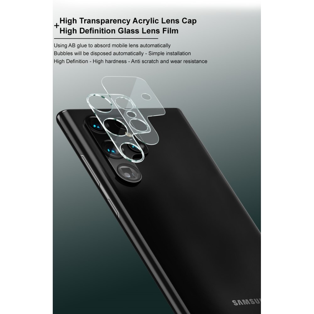 Samsung Galaxy S22 Kameraskydd i glas