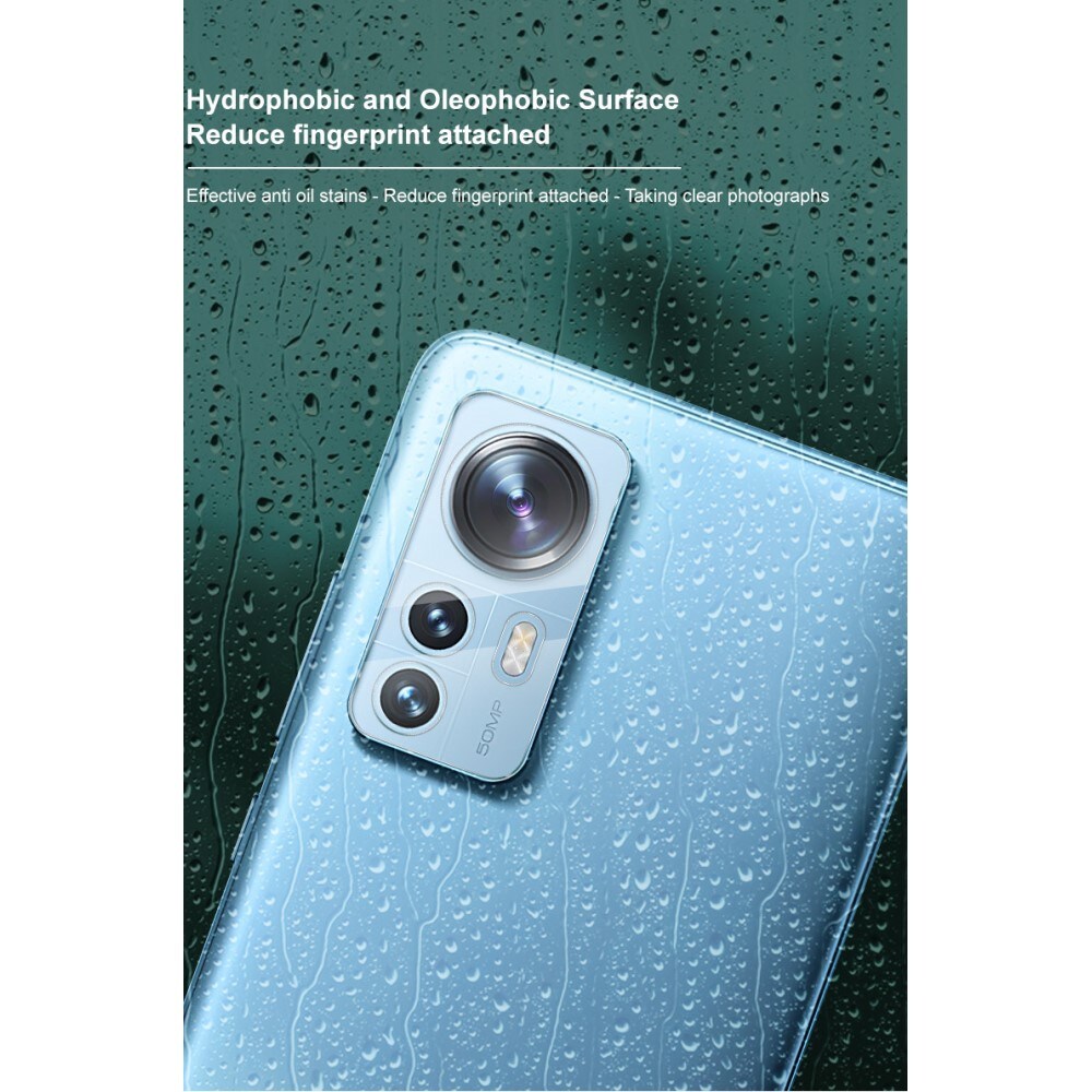 Xiaomi 12 Kameraskydd i glas, Genomskinlig