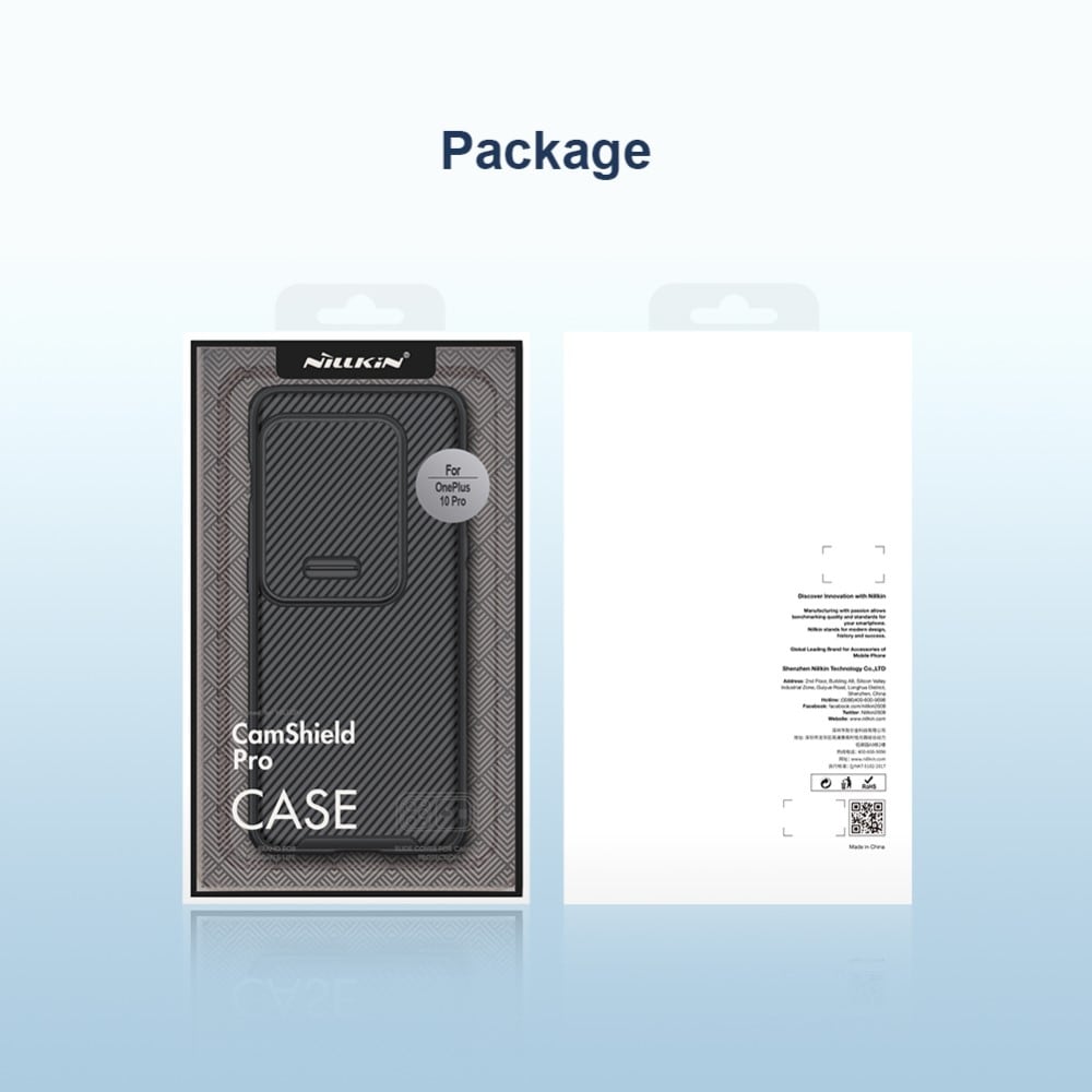  OnePlus 10 Pro Skal med kameraskydd - CamShield, Svart