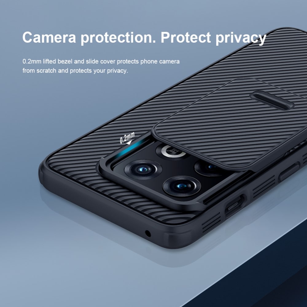  OnePlus 10 Pro Skal med kameraskydd - CamShield, Svart