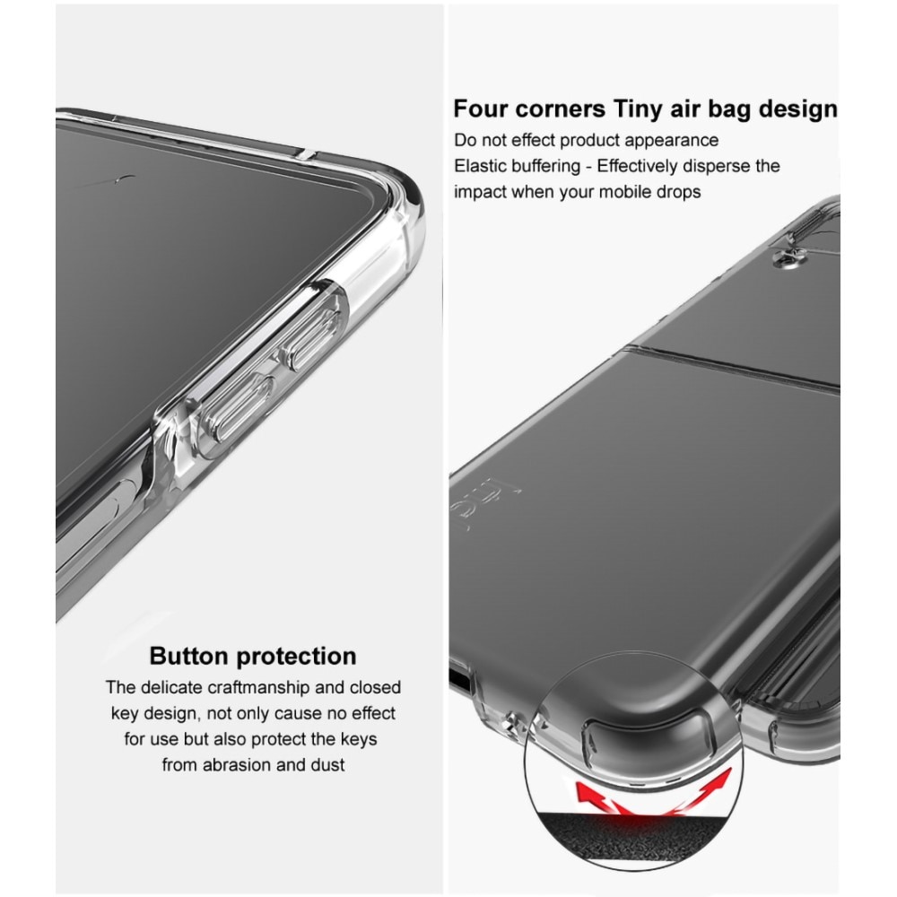 Samsung Galaxy Z Flip 4 Skal i TPU, genomskinlig