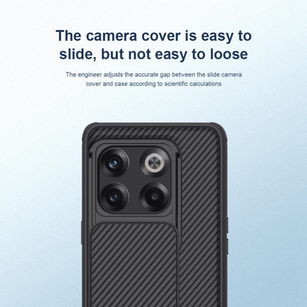  OnePlus 10T Skal med kameraskydd - CamShield, Svart