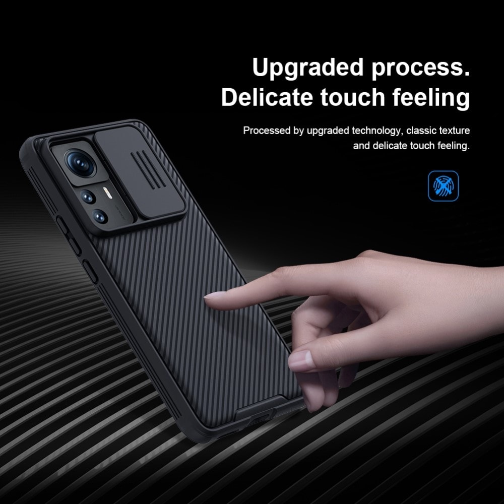 Xiaomi 12T Pro Skal med kameraskydd - CamShield, Svart