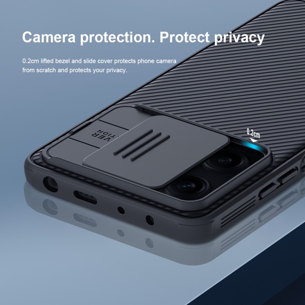 Xiaomi Redmi Note 12 Pro Plus Skal med kameraskydd - CamShield, svart