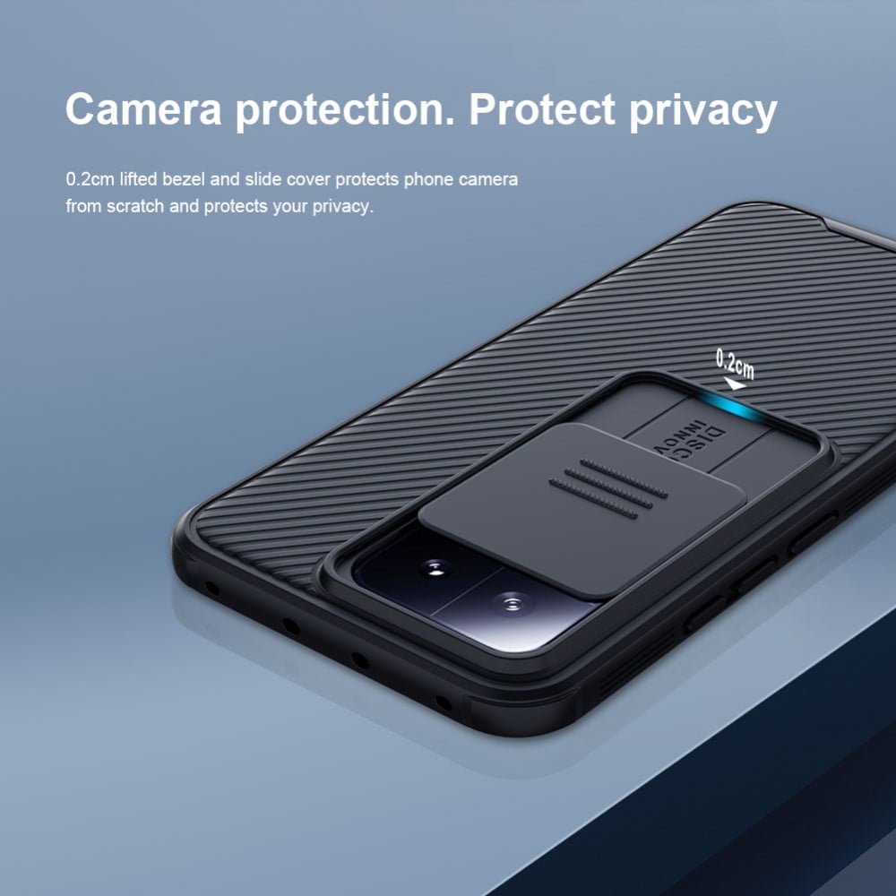 Xiaomi 13 Skal med kameraskydd - CamShield, Svart