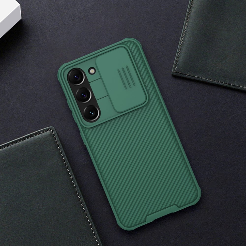 Samsung Galaxy S23 Plus Skal med kameraskydd - CamShield, Grön