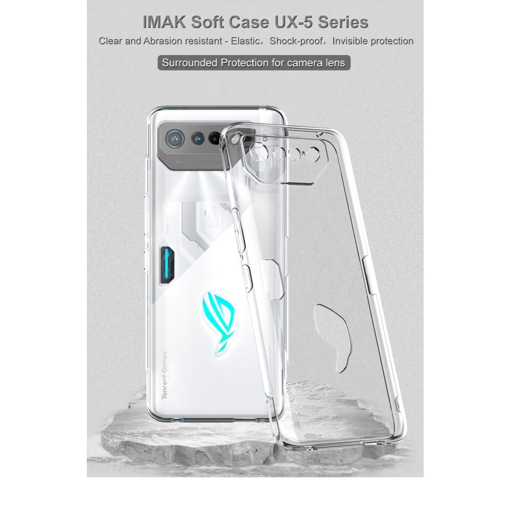Asus ROG Phone 7 Ultimate Skal i TPU, Genomskinlig