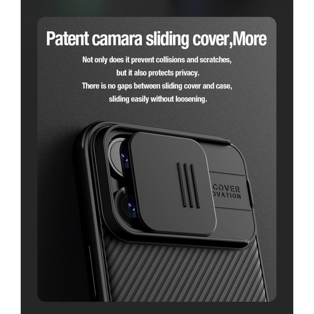 iPhone 15 Pro Skal med kameraskydd - CamShield, grön