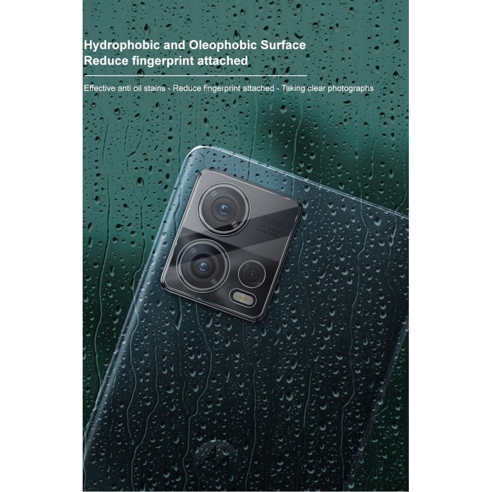 Motorola Edge 30 Fusion Kameraskydd i glas, Genomskinlig