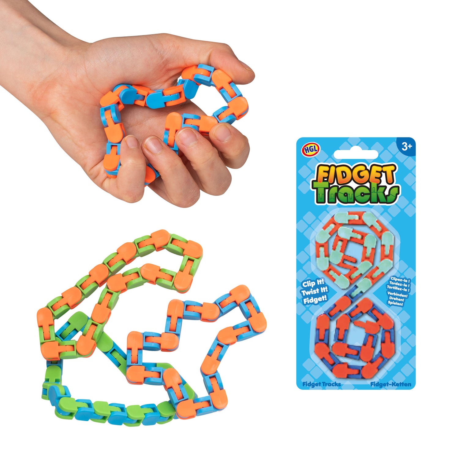 Fidget tracks - böjbar fidgetlänk