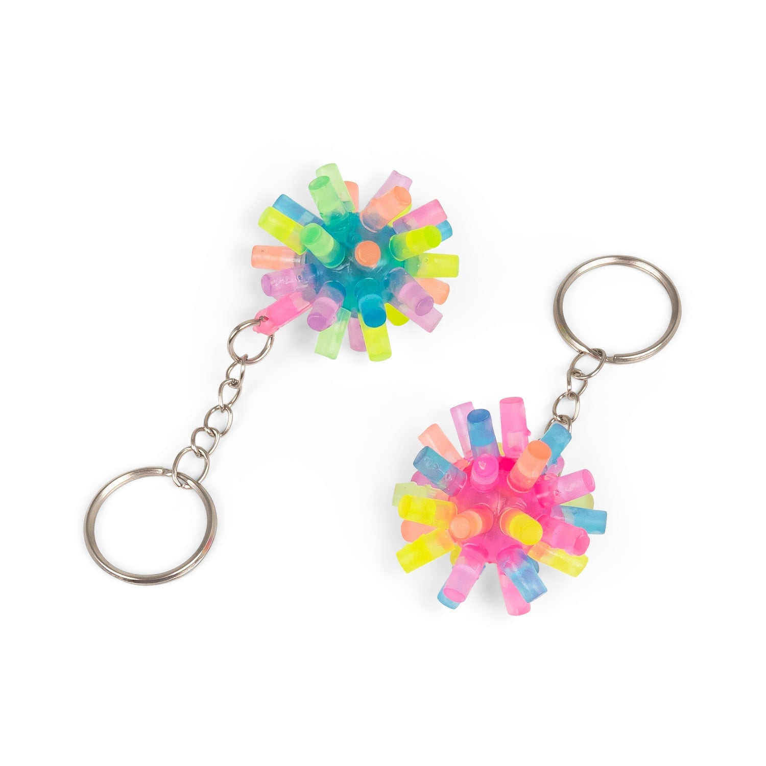 Lysande Nyckelring -  Flashing Spiky Keychain