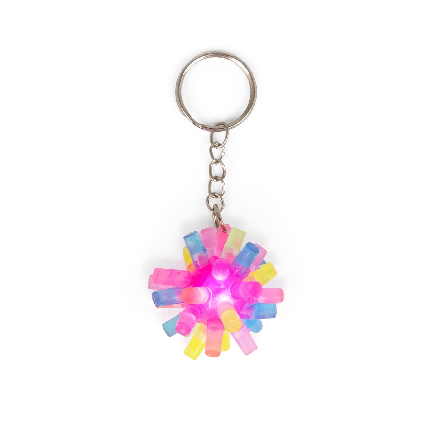Lysande Nyckelring -  Flashing Spiky Keychain
