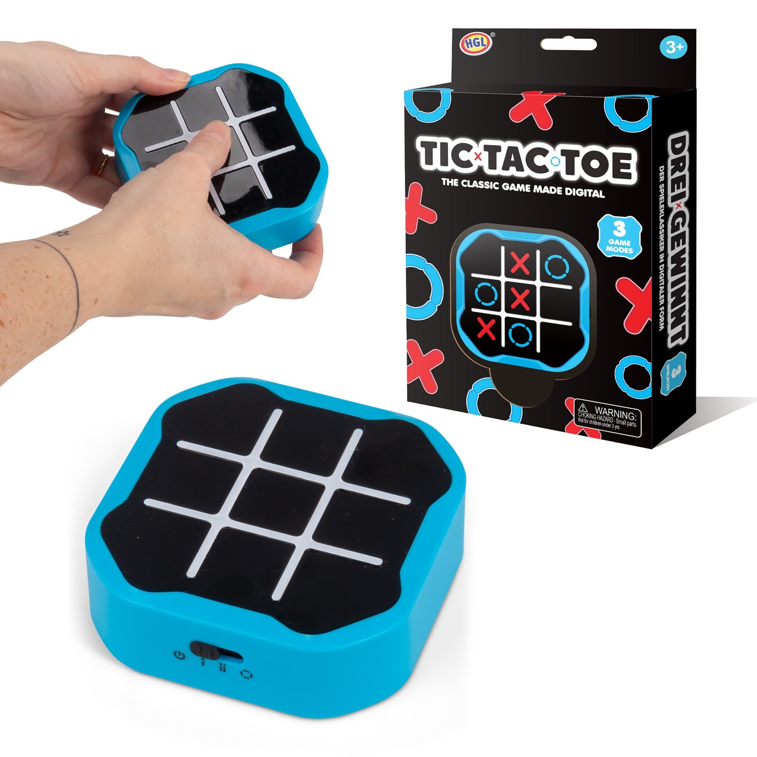 Tre-i-rad Spel - Tic Tac Toe, Blå
