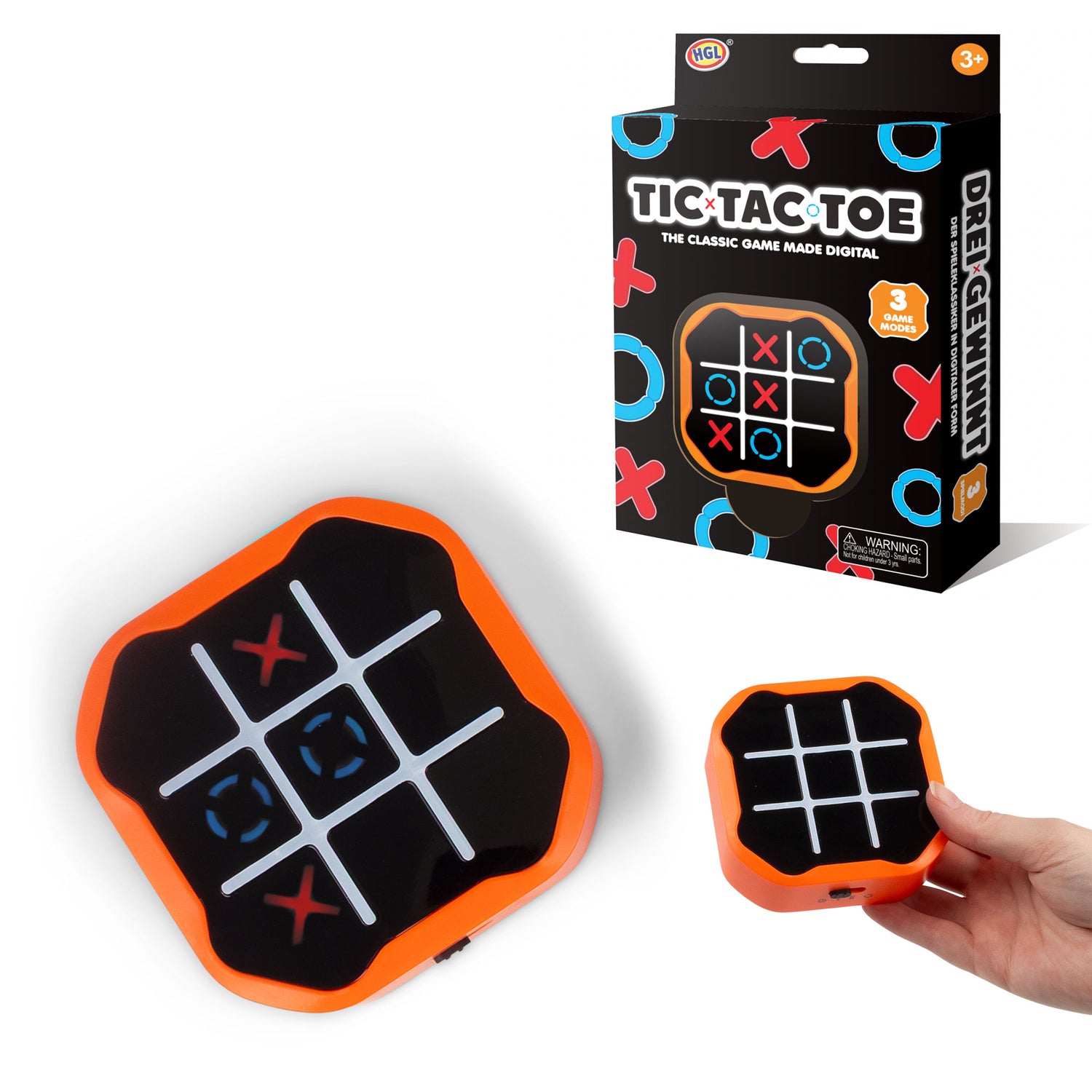 Tre-i-rad Spel - Tic Tac Toe, Orange