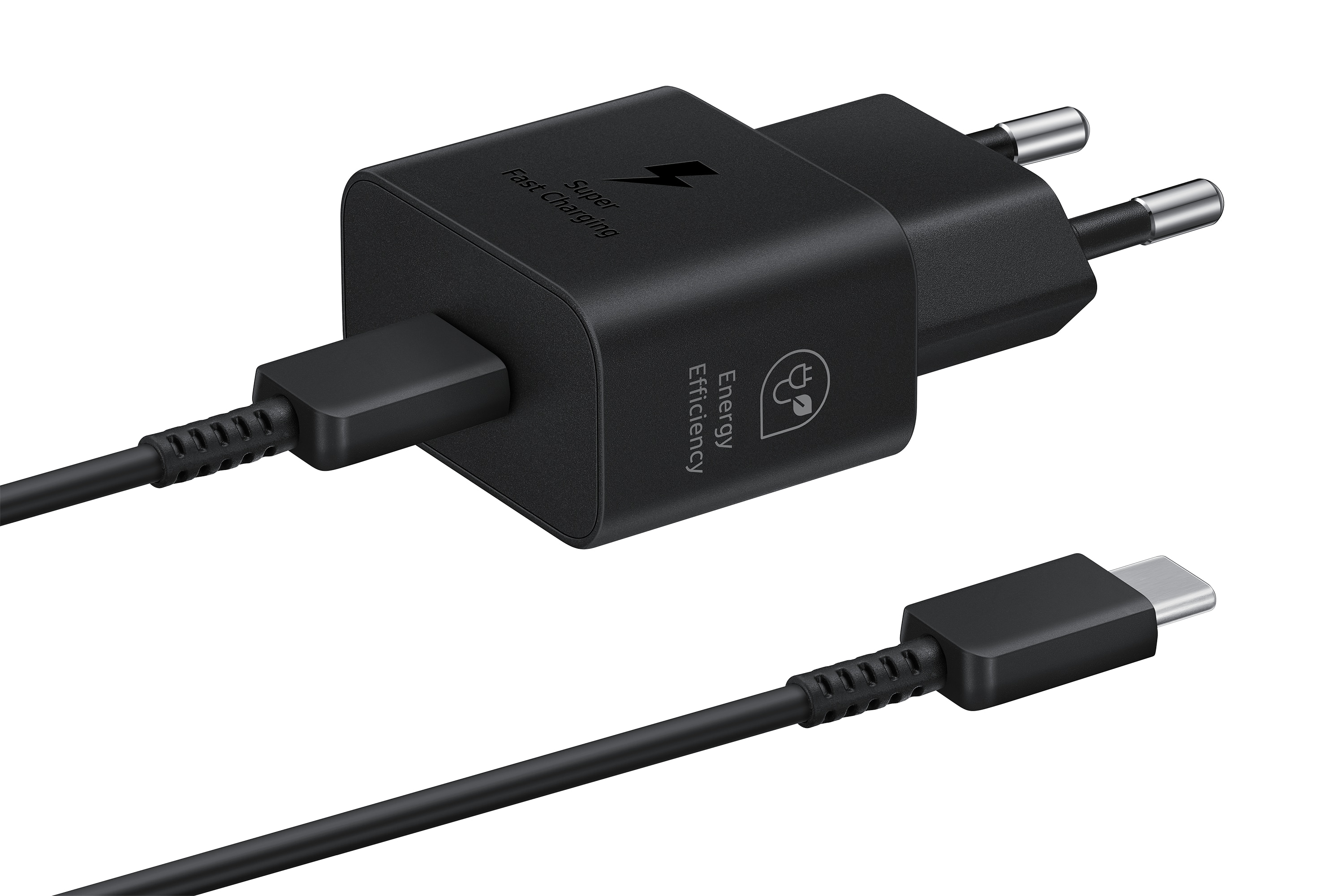 USB-C Power Laddare Fast Charge 25W PD, svart