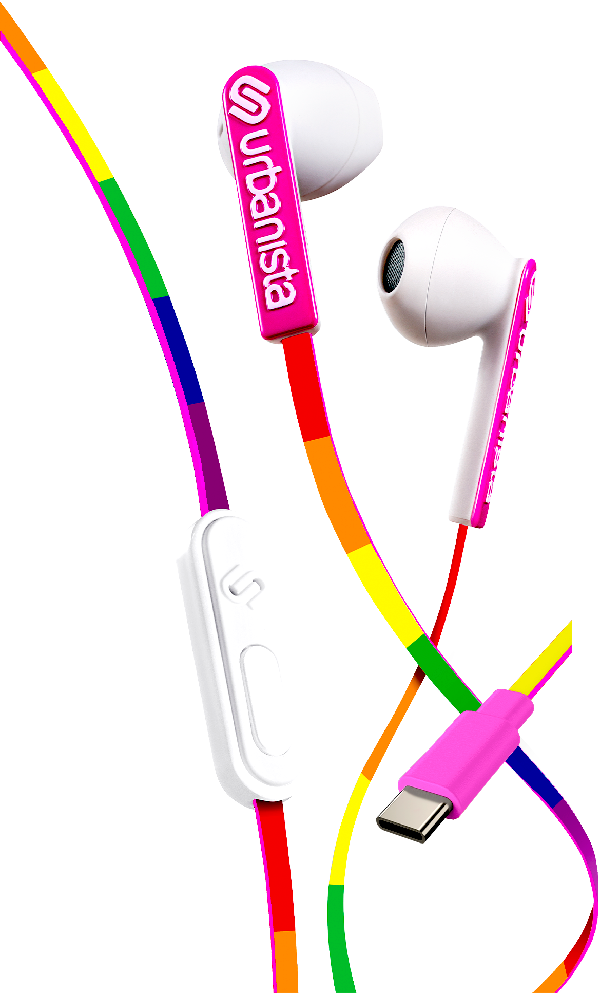 San Francisco Hörlurar In-Ear USB-C, Lucky Rainbow
