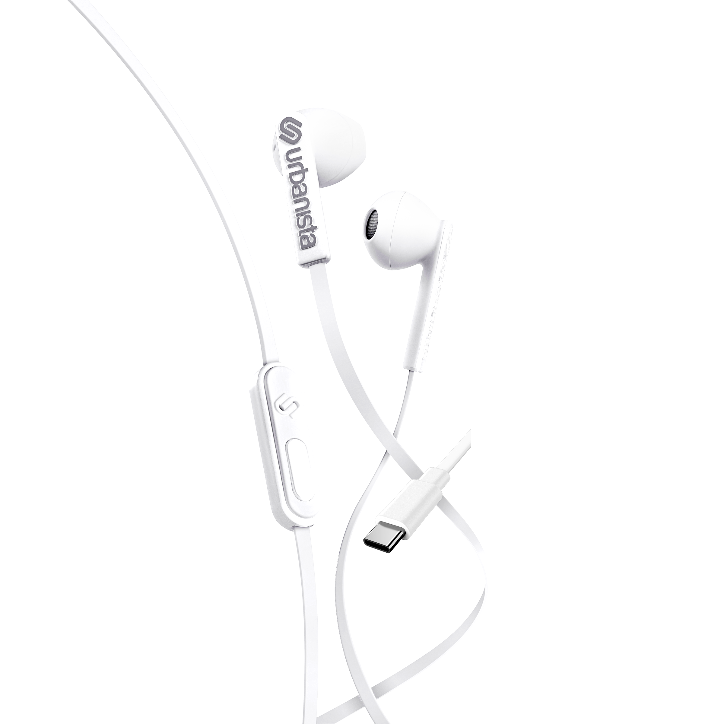 San Francisco Hörlurar In-Ear USB-C, vit