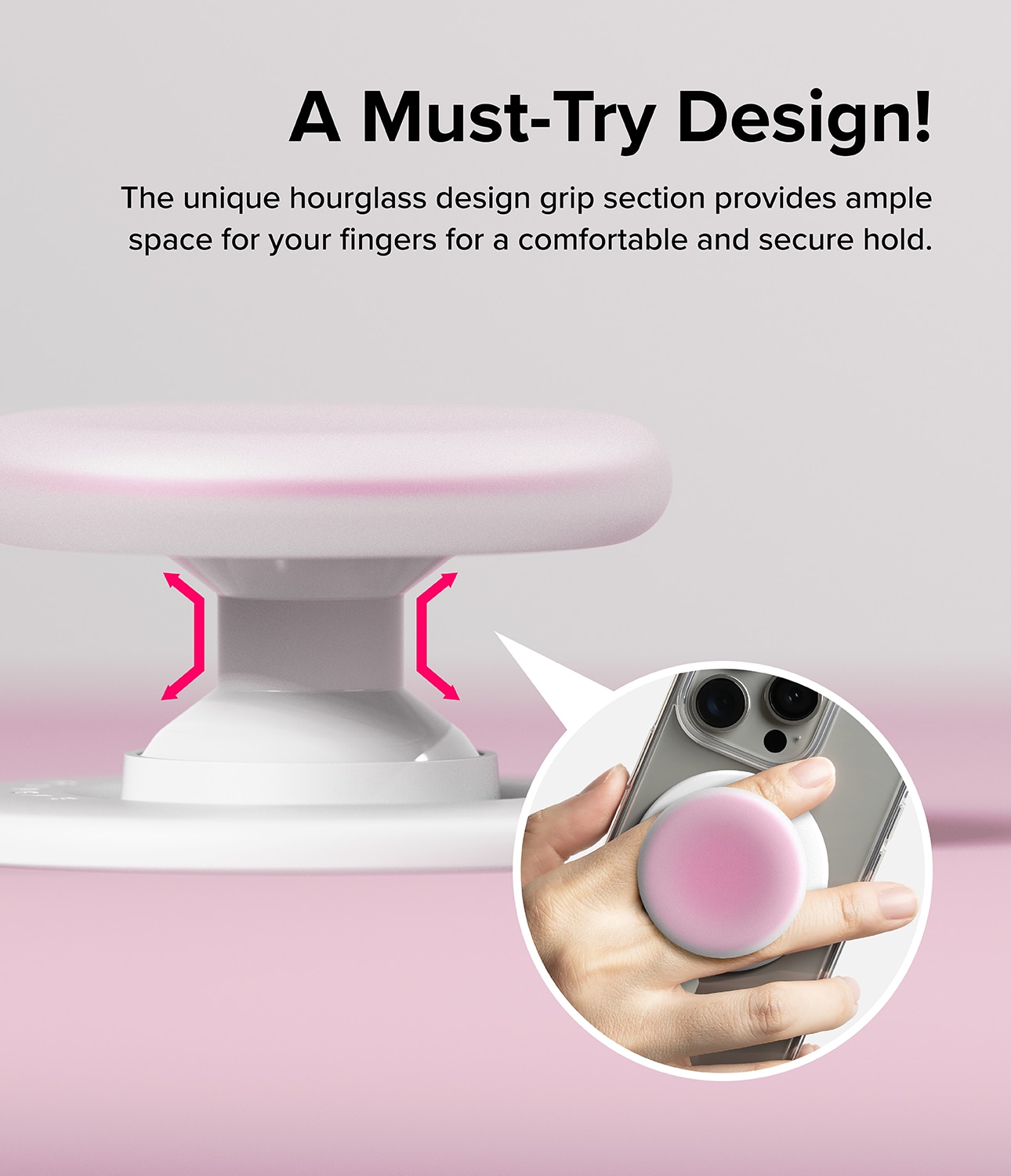 MagSafe Tok Magnetic Mobilhållare/Ställ, Ice Pink