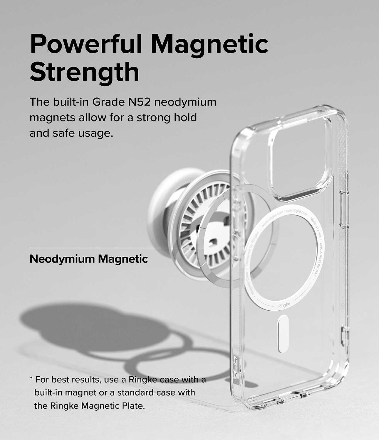 MagSafe Tok Magnetic Mobilhållare/Ställ, Ice White