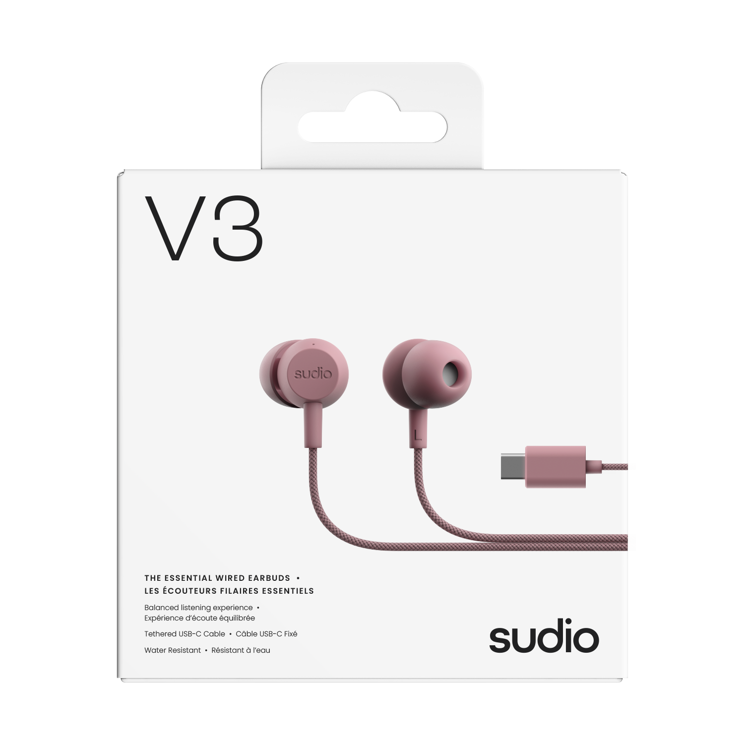 V3 In-ear Hörlurar Trådbundna USB-C, Rosa