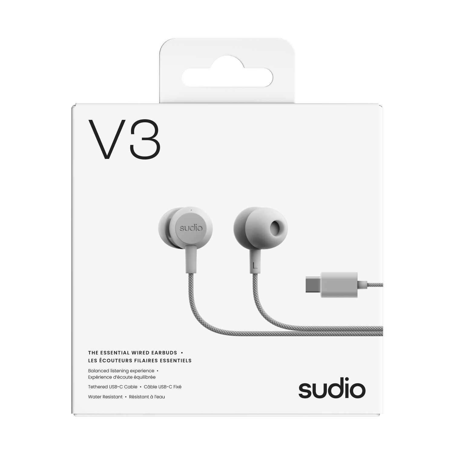 V3 In-ear Hörlurar Trådbundna USB-C, Vit