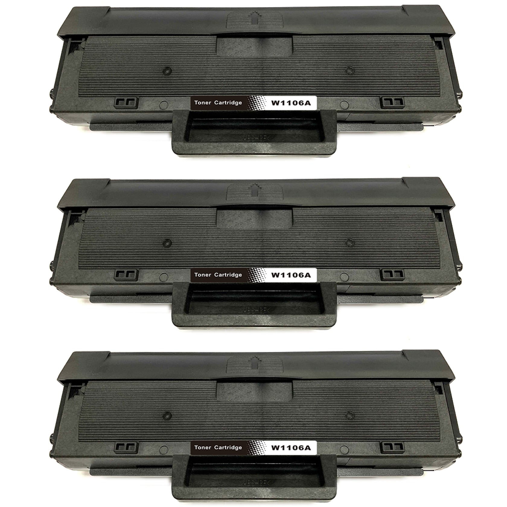 3-pack Toner HP LaserJet Pro M102 series - ersätter HP 106A / W1106A, Svart, 1000 sidor