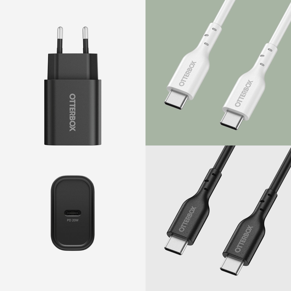 Väggladdare USB-C PD 20W, Black