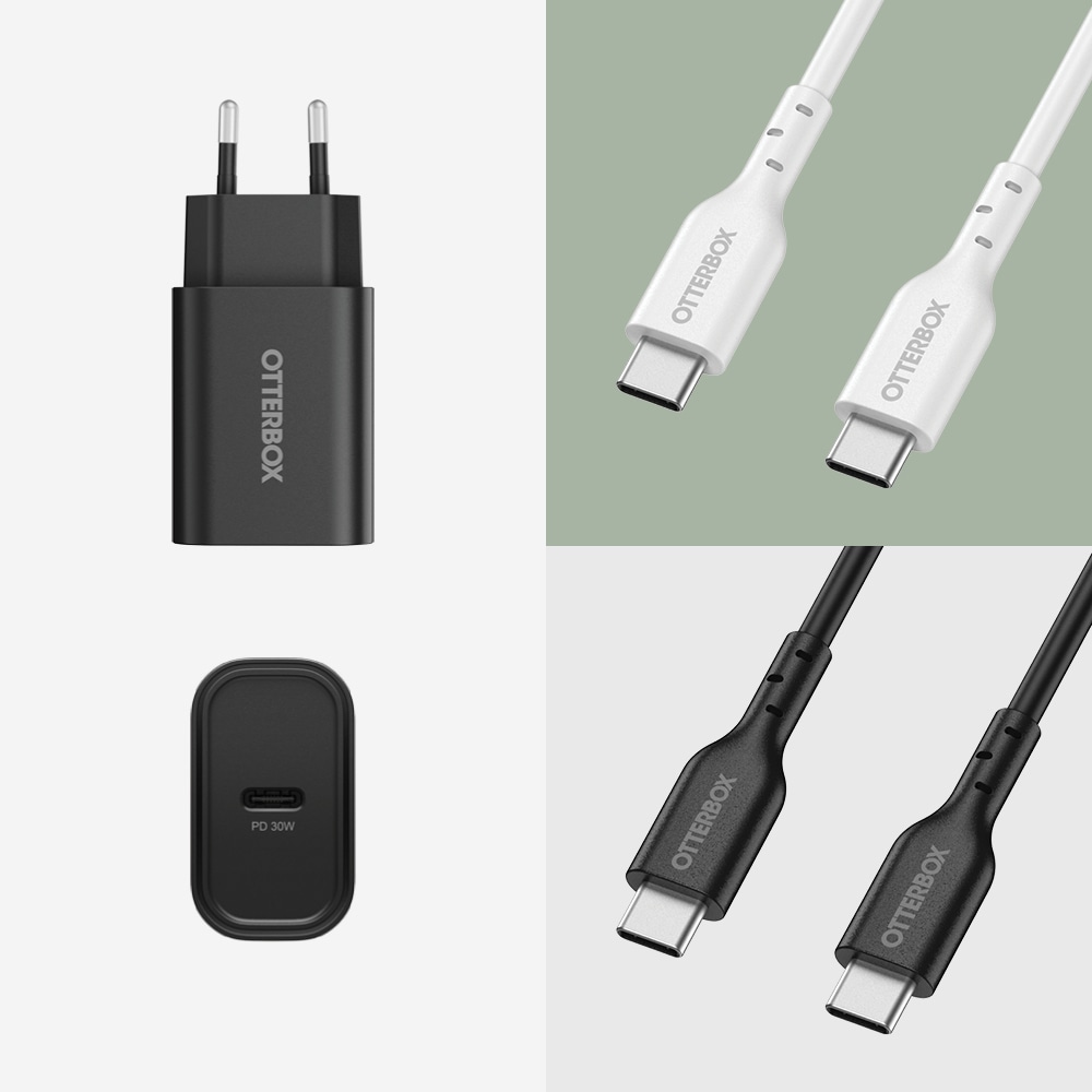 Väggladdare USB-C PD 30W, Black