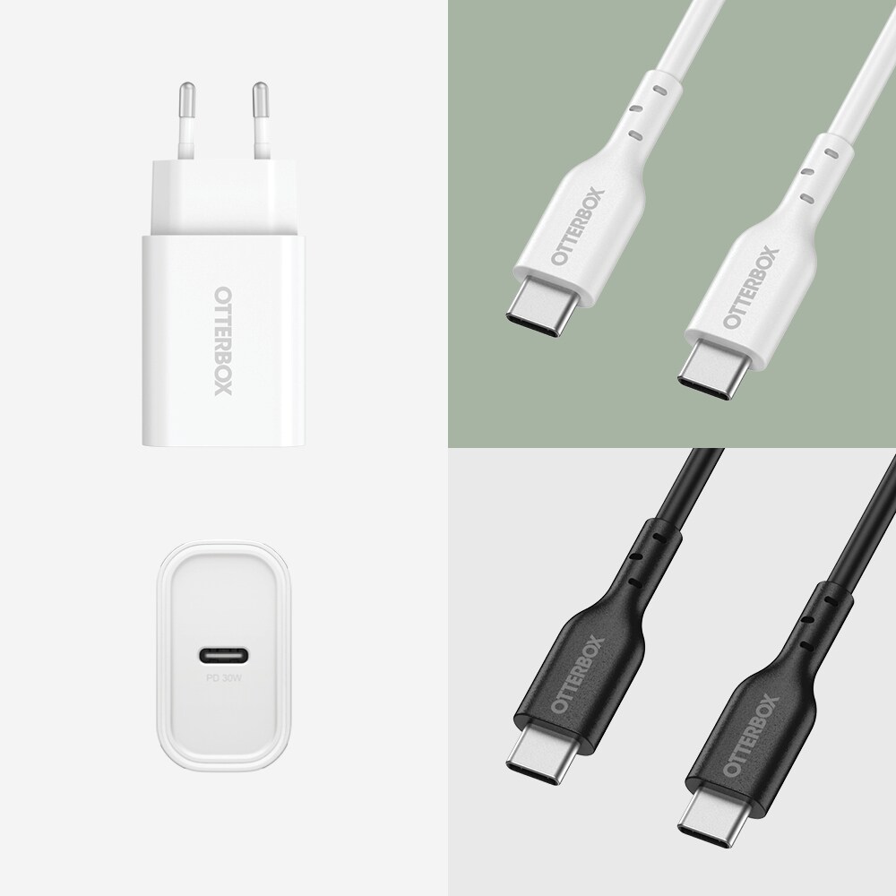 Väggladdare USB-C PD 30W, White