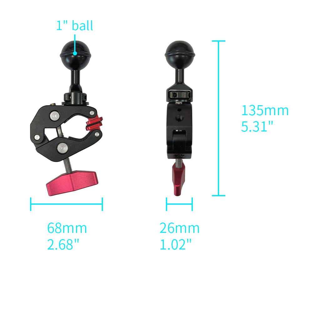 G-Clamp Mount till bord för surfplatta, svart