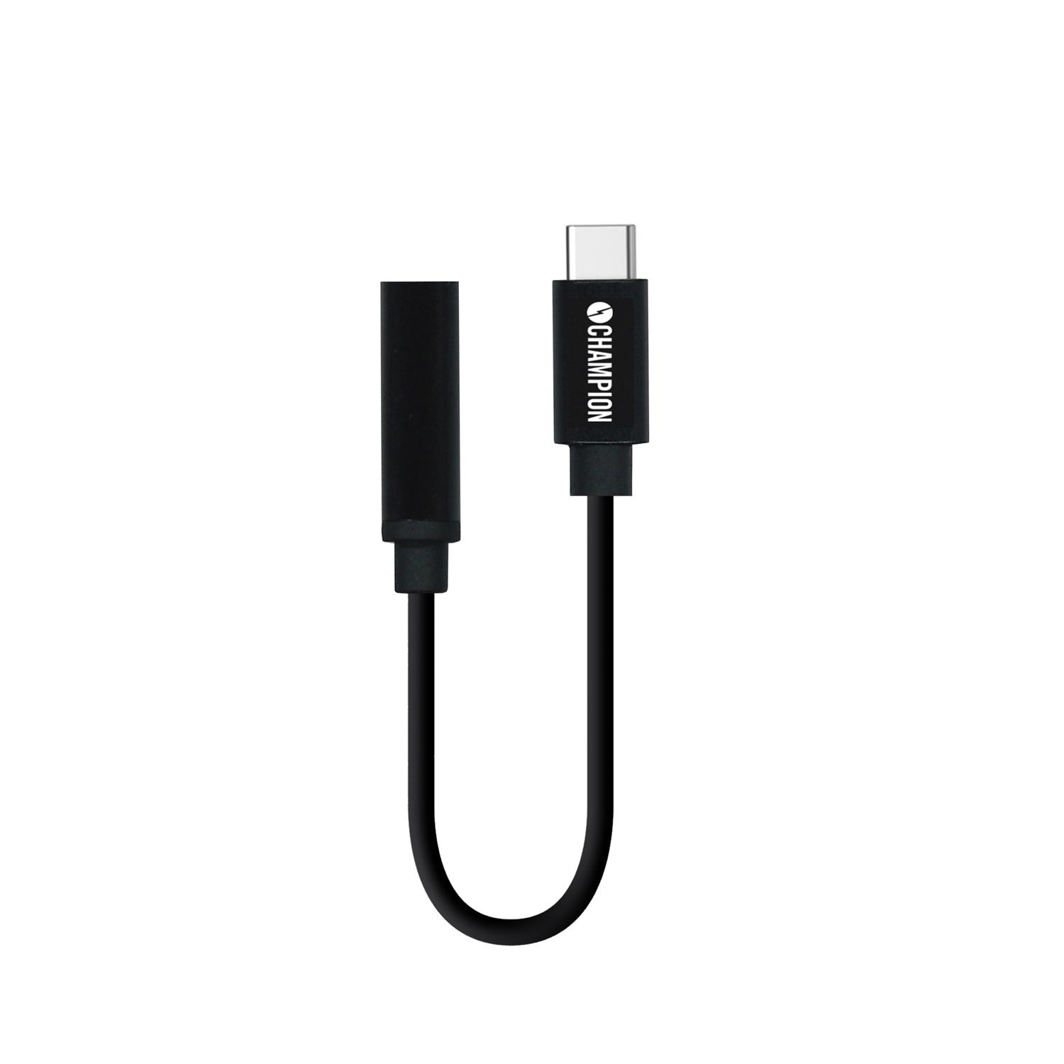 USB-C till 3.5mm-adapter, svart