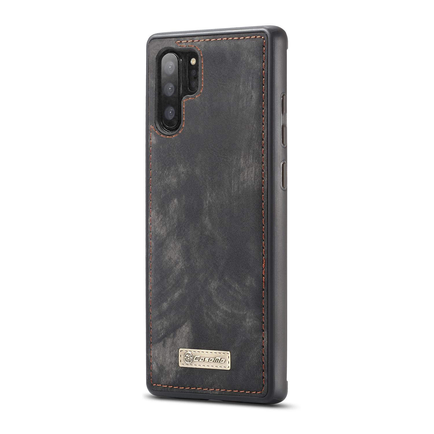 Samsung Galaxy Note 10 Plus Rymligt plånboksfodral med många kortfack, Grå