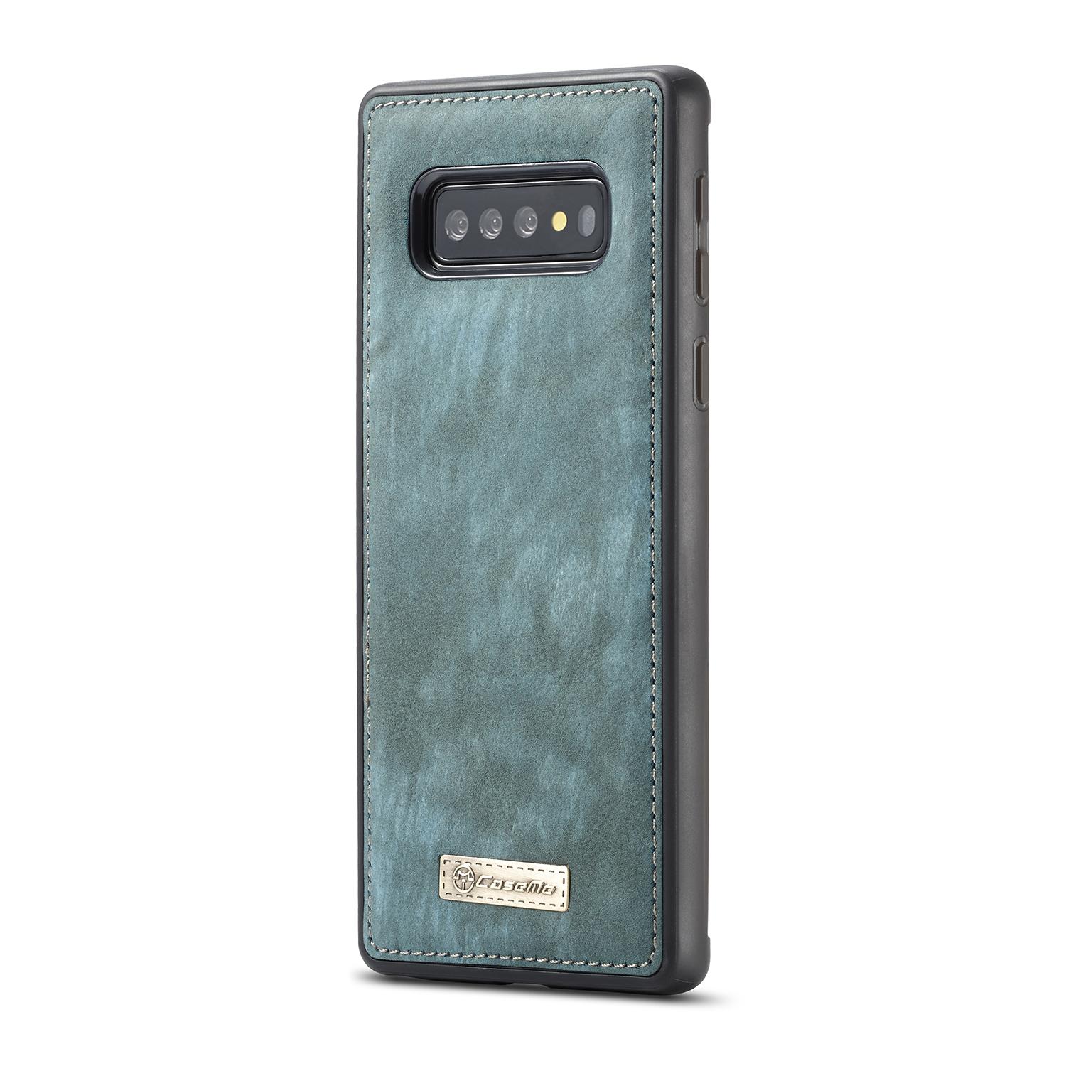 Samsung Galaxy S10 Plus Rymligt plånboksfodral med många kortfack, Blå