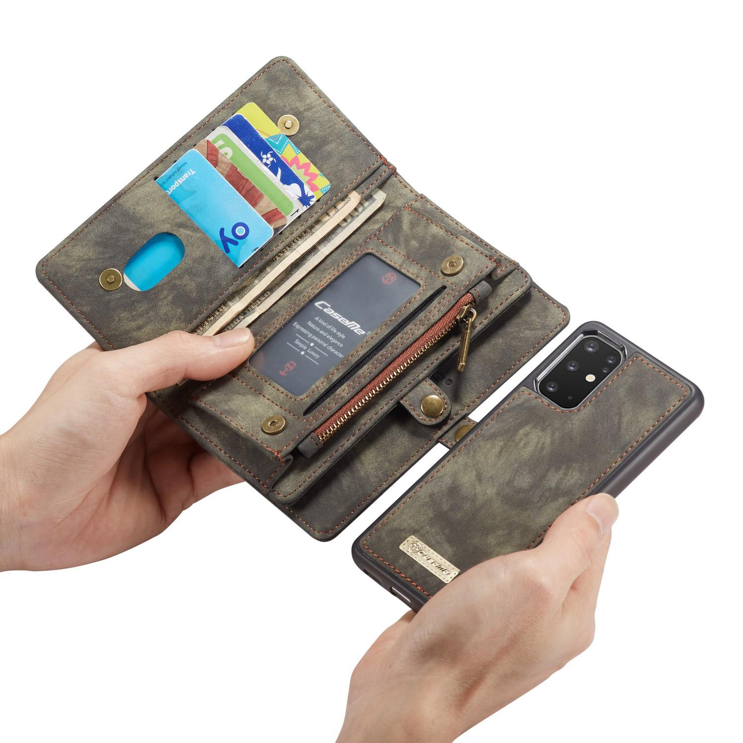 Samsung Galaxy S20 Plus Rymligt plånboksfodral med många kortfack, Grå
