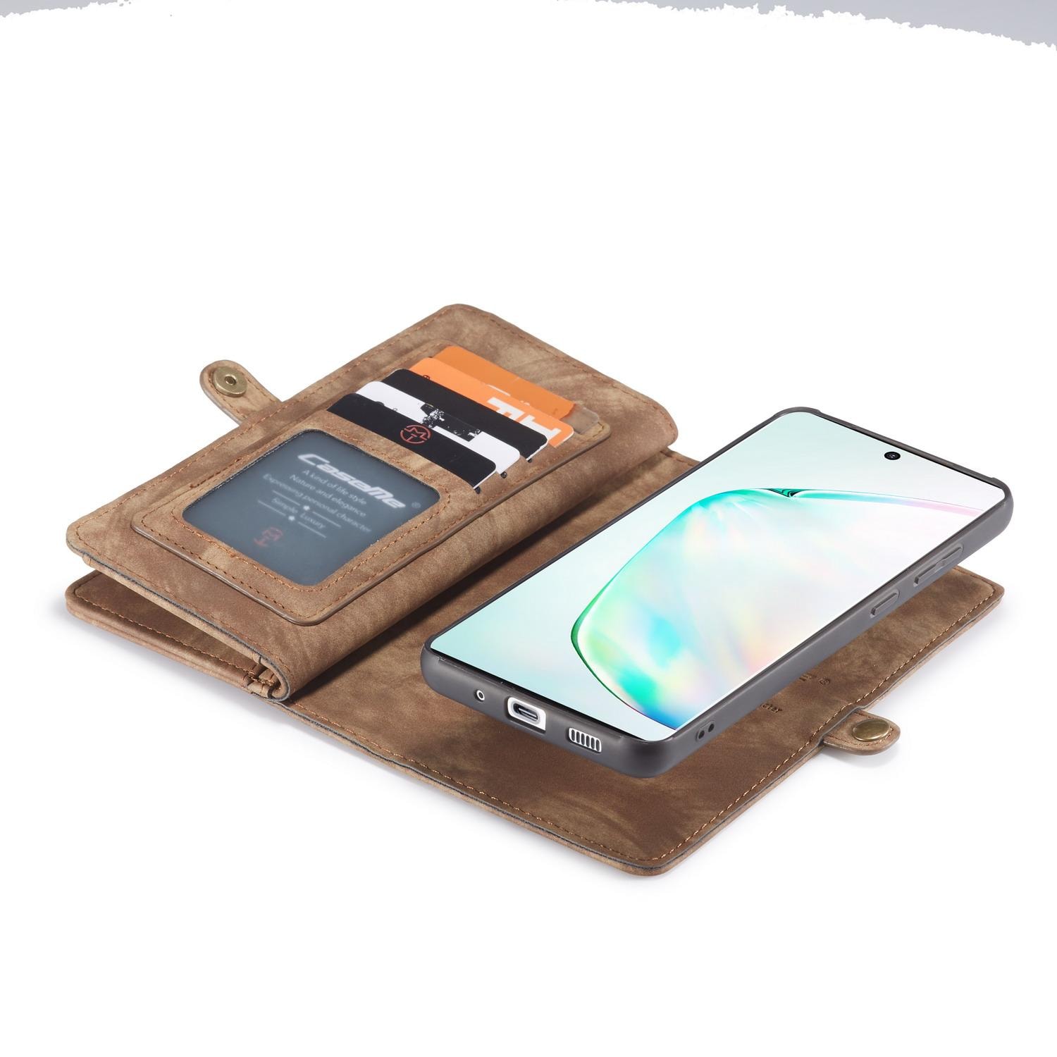 Samsung Galaxy S20 Ultra Rymligt plånboksfodral med många kortfack, Brun