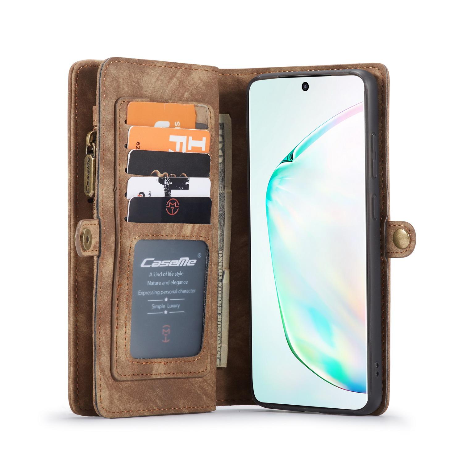 Samsung Galaxy S20 Ultra Rymligt plånboksfodral med många kortfack, Brun