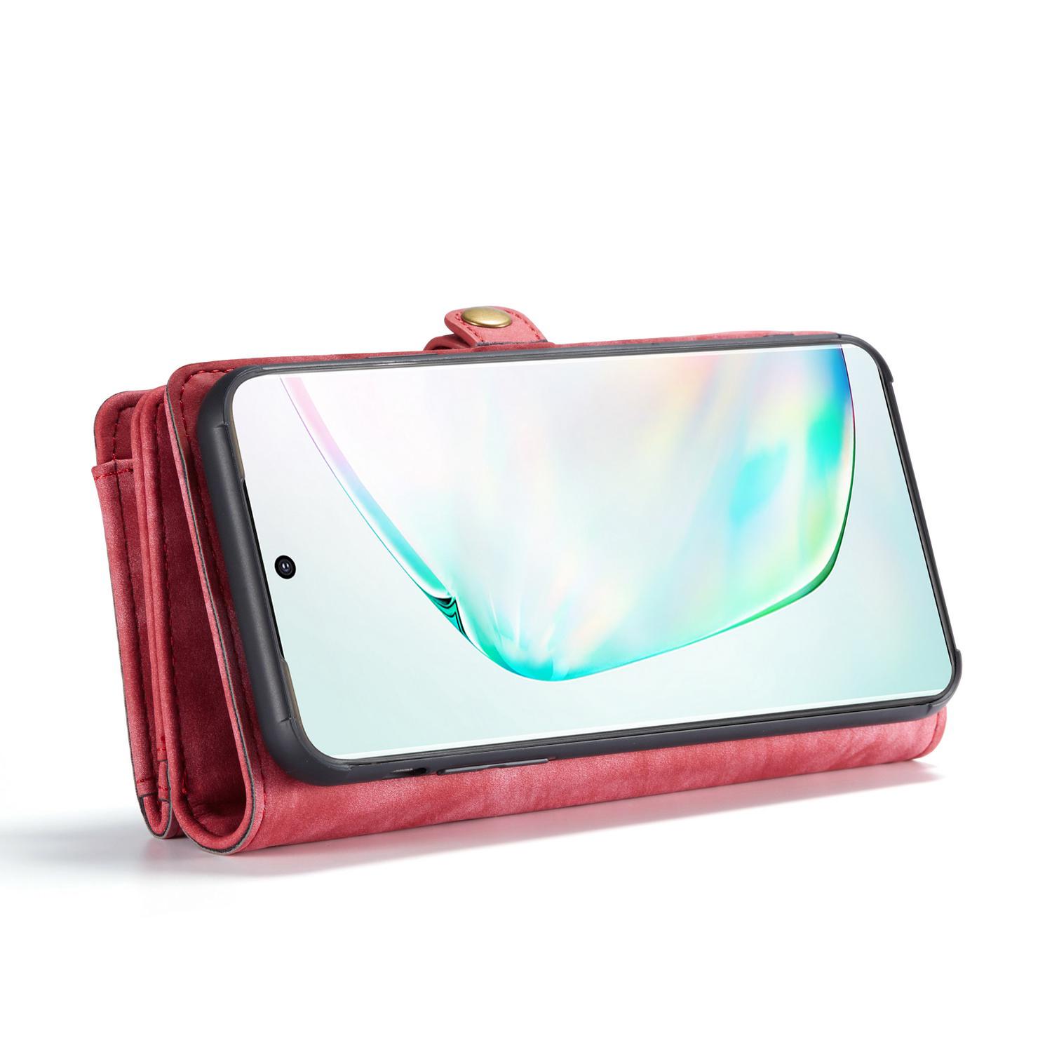 Samsung Galaxy S20 Ultra Rymligt plånboksfodral med många kortfack, Röd