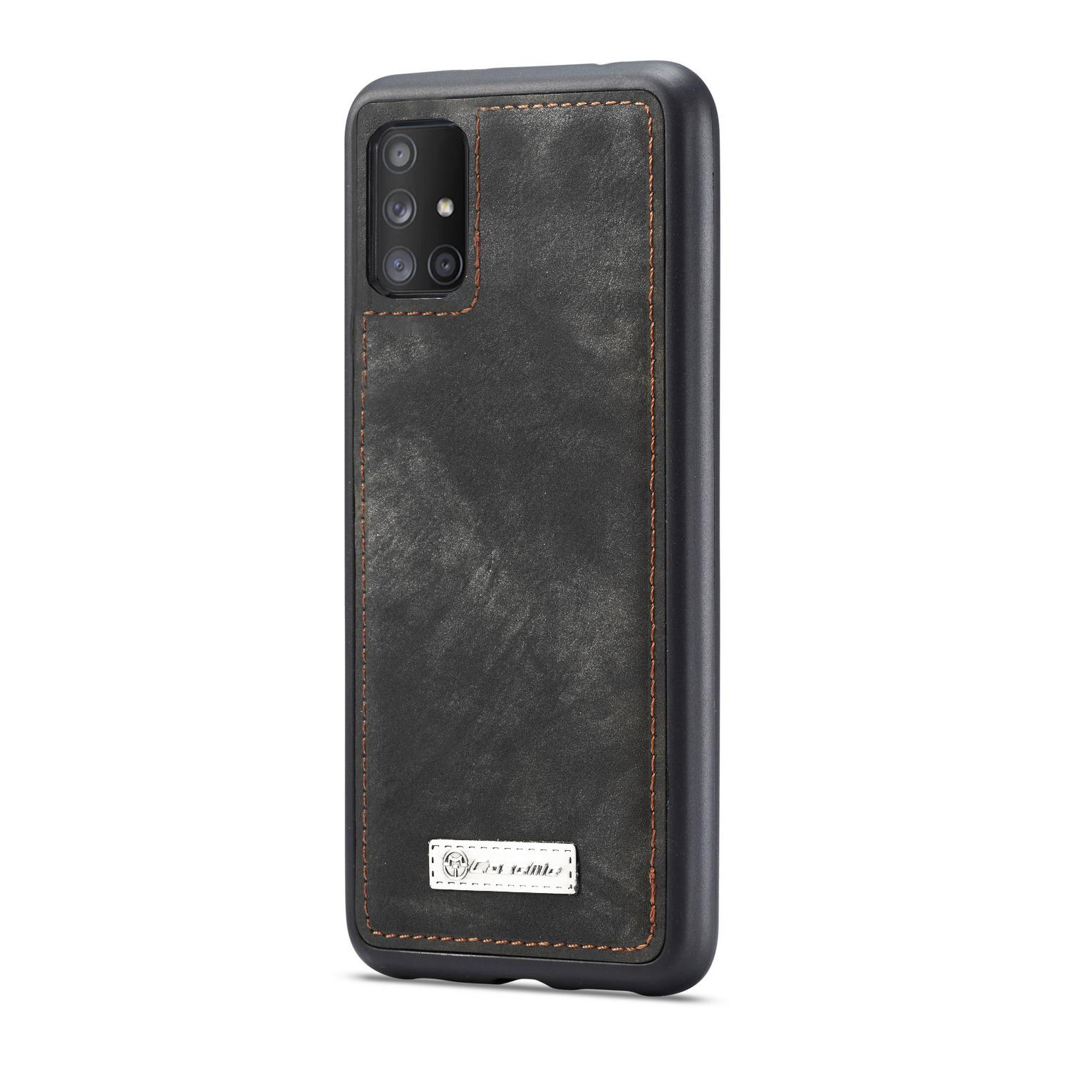 Samsung Galaxy A51 Rymligt plånboksfodral med många kortfack, Grå
